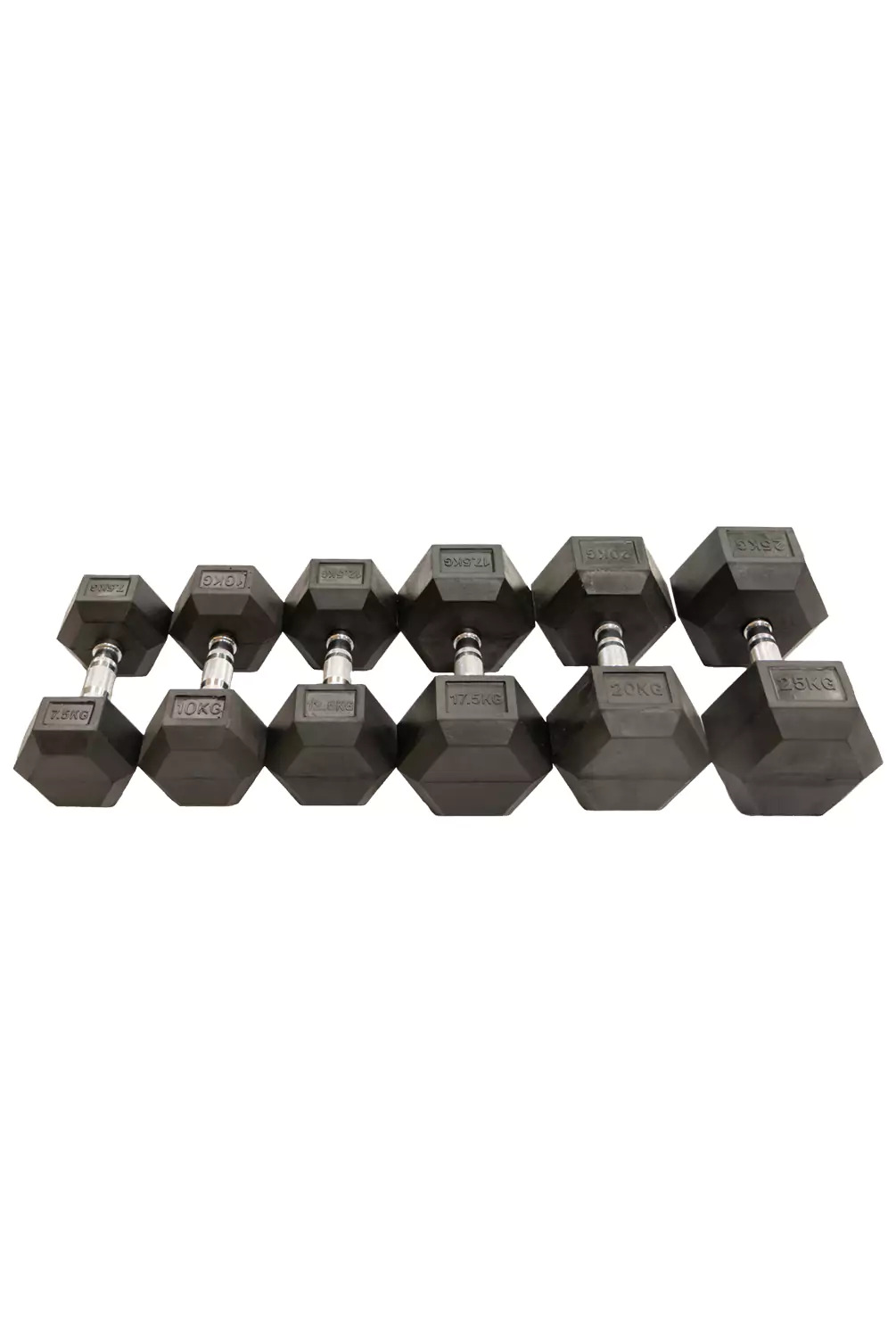 Manubri Esagonali HEX Dumbbell Gommati